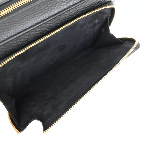 CHRISTIAN DIOR CD Logo Caro Mini Shoulder Bag Leather Black GHW Italy 658RJ795 - Picture 13 of 15